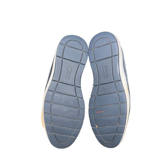 Johnston & Murphy Men\'s 9.5 M Elliston Wingtip Blue Suede Casual Dress Shoes‎